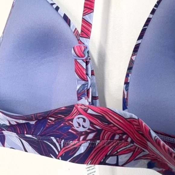 Lululemon Deep Sea Swim Top - Mini Twisted Tropical Hydrangea Multi - Size 8 - Picture 6 of 7
